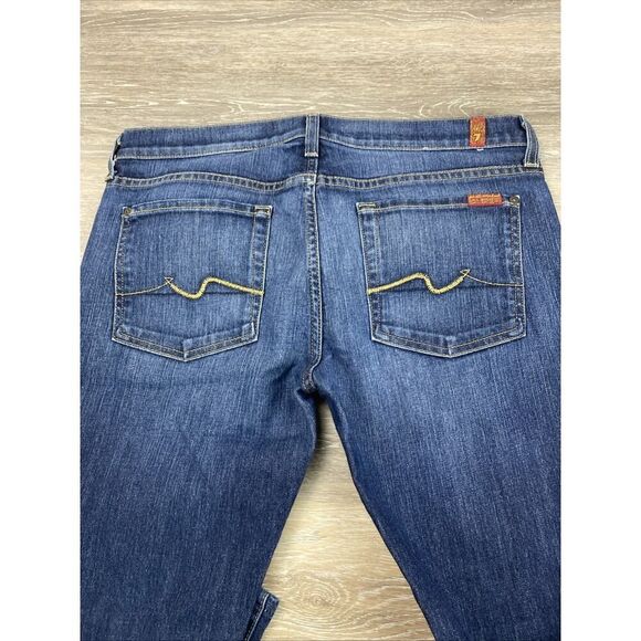 Seven 7 for All Mankind High Waist Bootcut Dark Wash Denim Jeans Women's Sz 30 - Picture 12 of 12